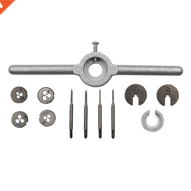 10pcs Metric Wrench Set Tap Wrench Hand Taps Set and Die Set