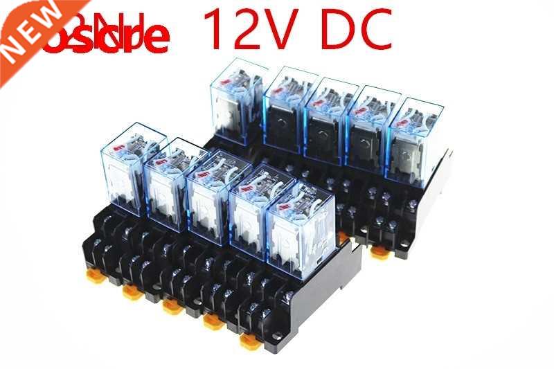 10pcs Relay LY2NJ 12V DC Small relay 10A 8PIN Coil DPDT Wit