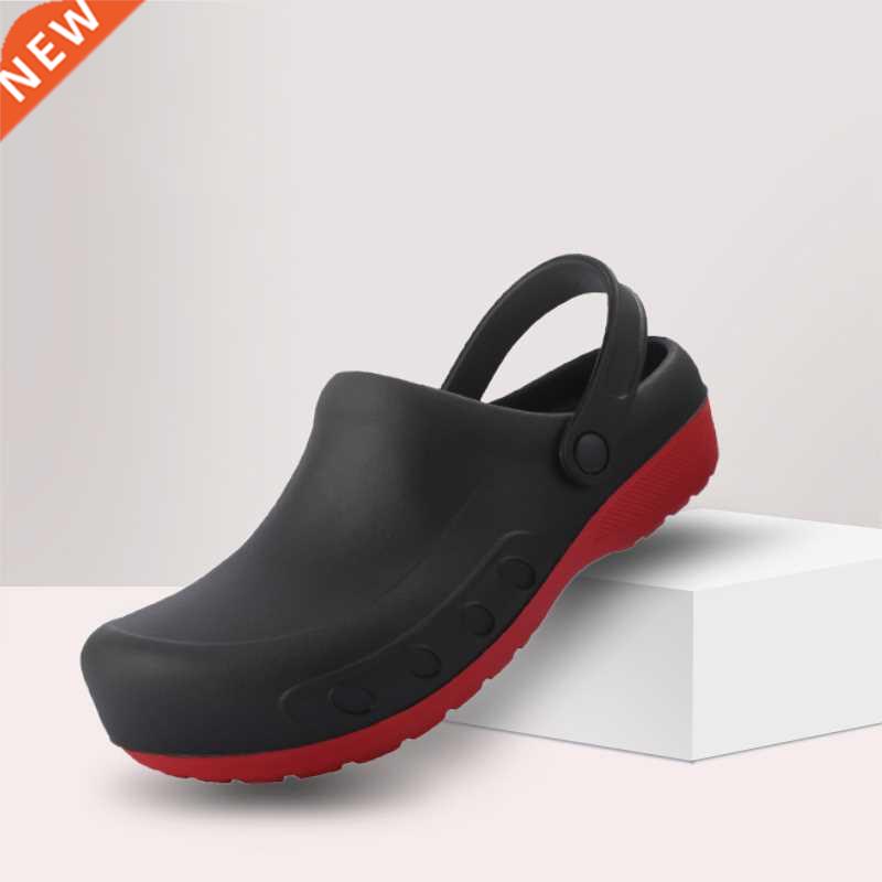 Men Chef Clogs Men Kitchen Shoes EVA Injection Shoes Anti-sl