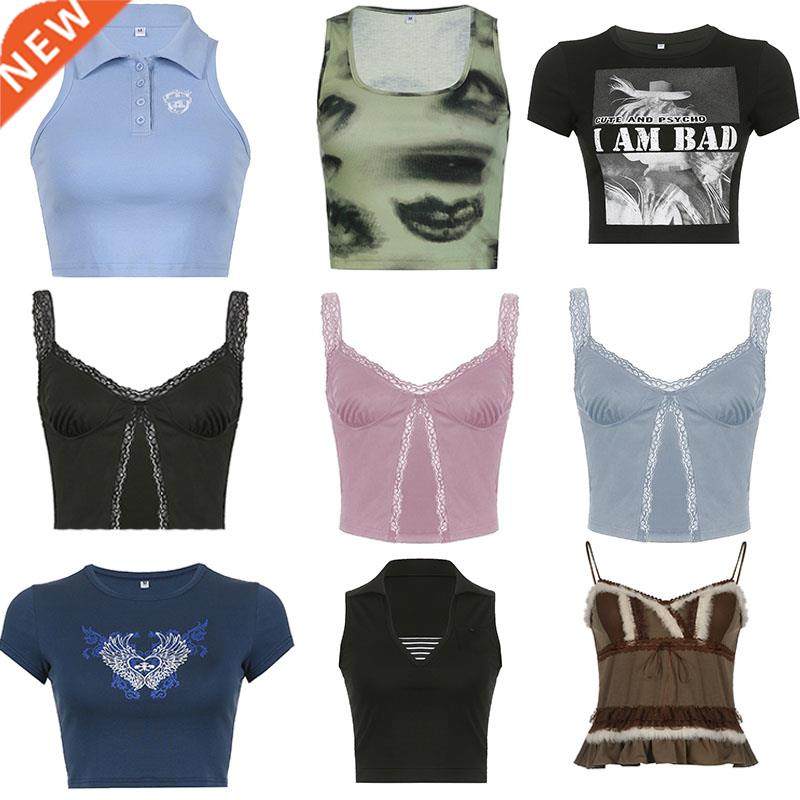 traf corset baby tee crop top mall goth aesthetic y2k tank s