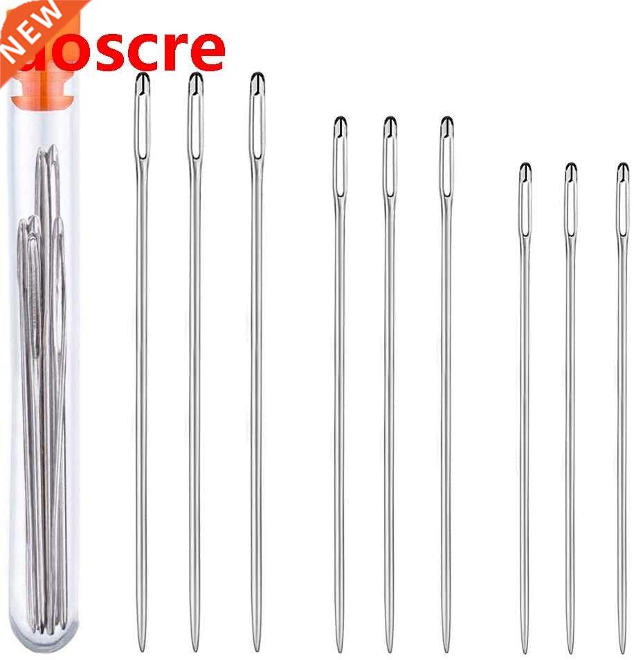 9PCS Large Eye Stitching Needles- 3Sizes Stitching Needles,