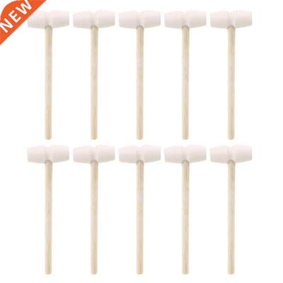 10 Pcs Wooden Hammers Toys for Chocolate Breakable Heart Min