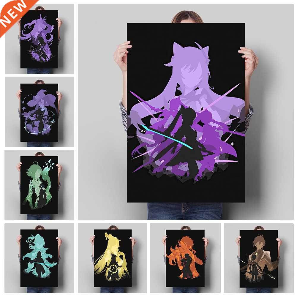 video game genshin impact decoration mural anime picture cha