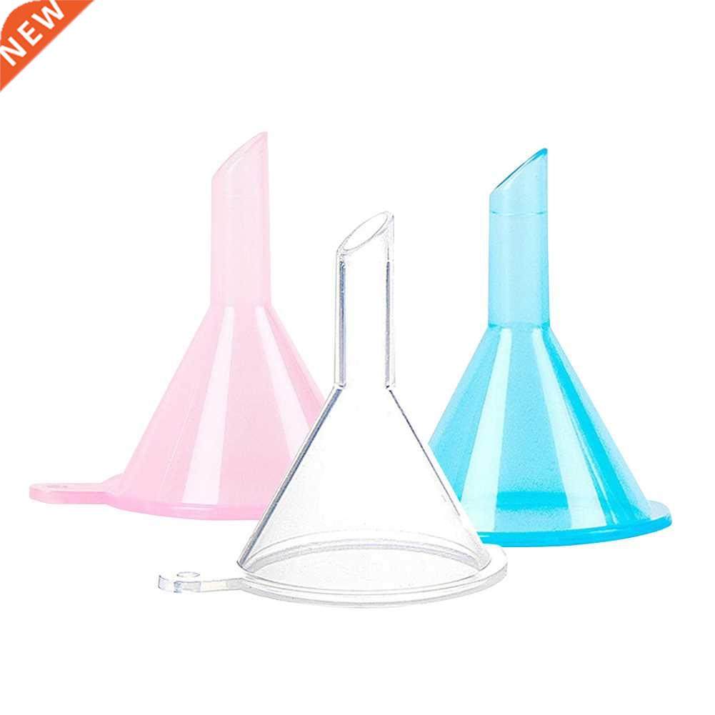 10pcs transparent pink blue mini plastic funnel small mouth