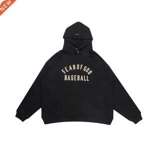 Print Baseball Flocking GOD Loose FEAR Hooded