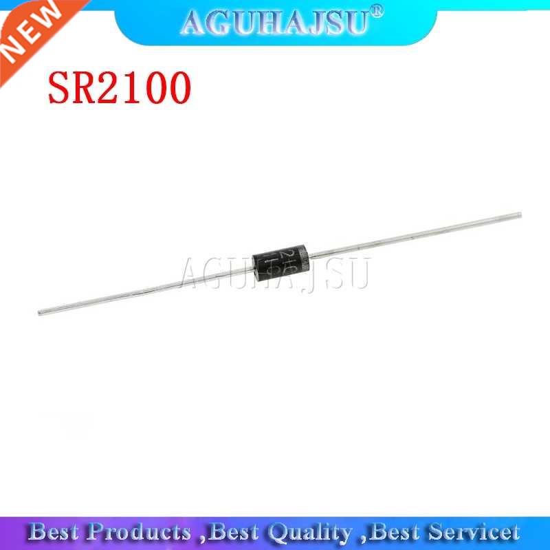 50PCS SCHOTTKY DIODE SR2100 2A 100V DO-15 DIP