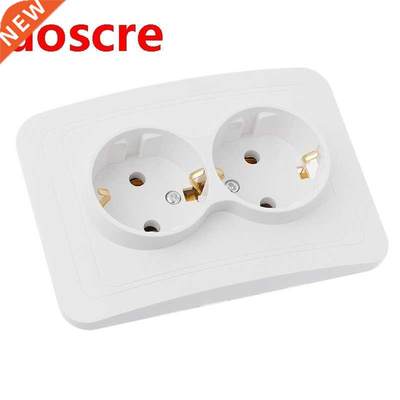 220V/16A 118x80mm EU Double Ground Socket Household Industri