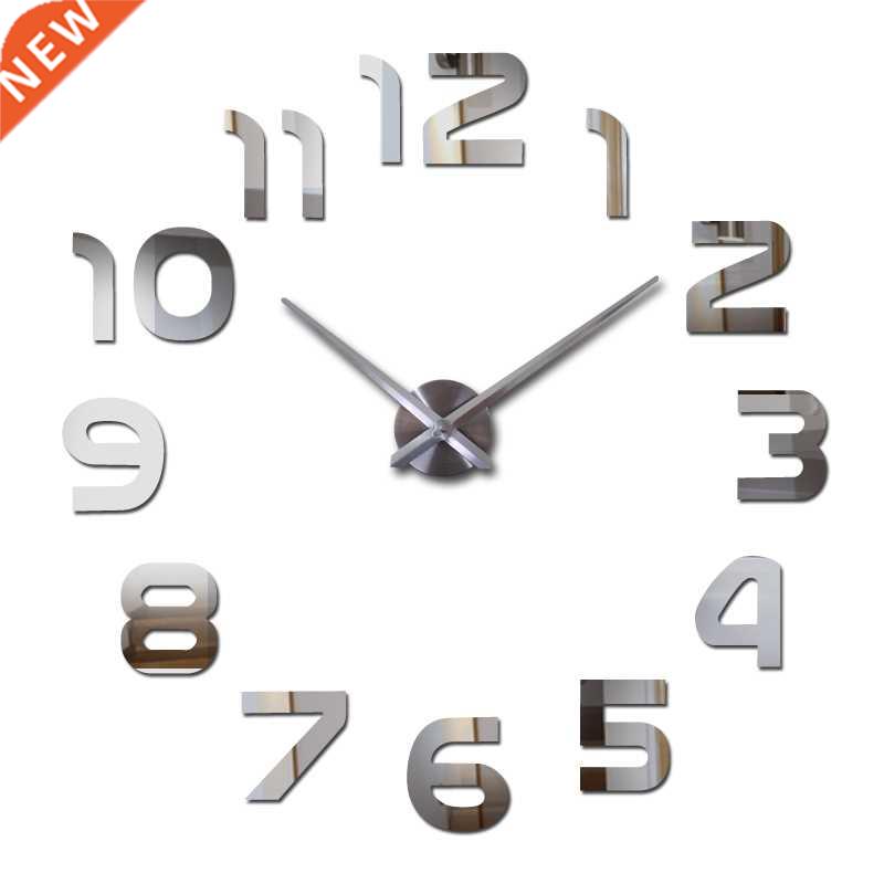 Top fashion 3d wall clock reloj de pared quartz watch modern