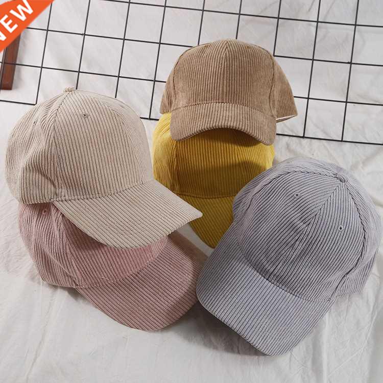 New Spring Summer Women Corduroy Cap Embroidery Baseball Hat 橡塑材料及制品 其他塑料制品 原图主图