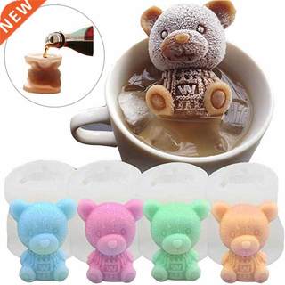 3D Ice Cube Maker Little Teddy Bear Shape Chocolate Cake Mou