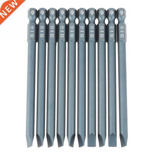 Screwdriver Steel Hex 4inch 10PCS Slotted Shank Alloy