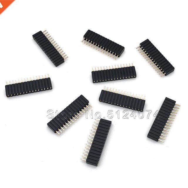 20pcs/lot single row 15pin female pin spacing 1.27mm row pin