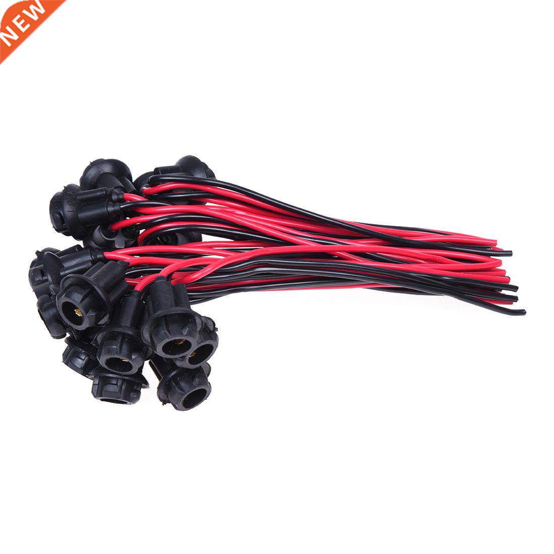 20 pcs car truck t10 w5w 194 led light bulb socket pre-wired