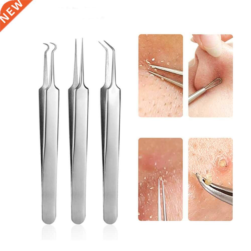 3 pcs/lot acne needle tweezers blackhead blemish pimples rem