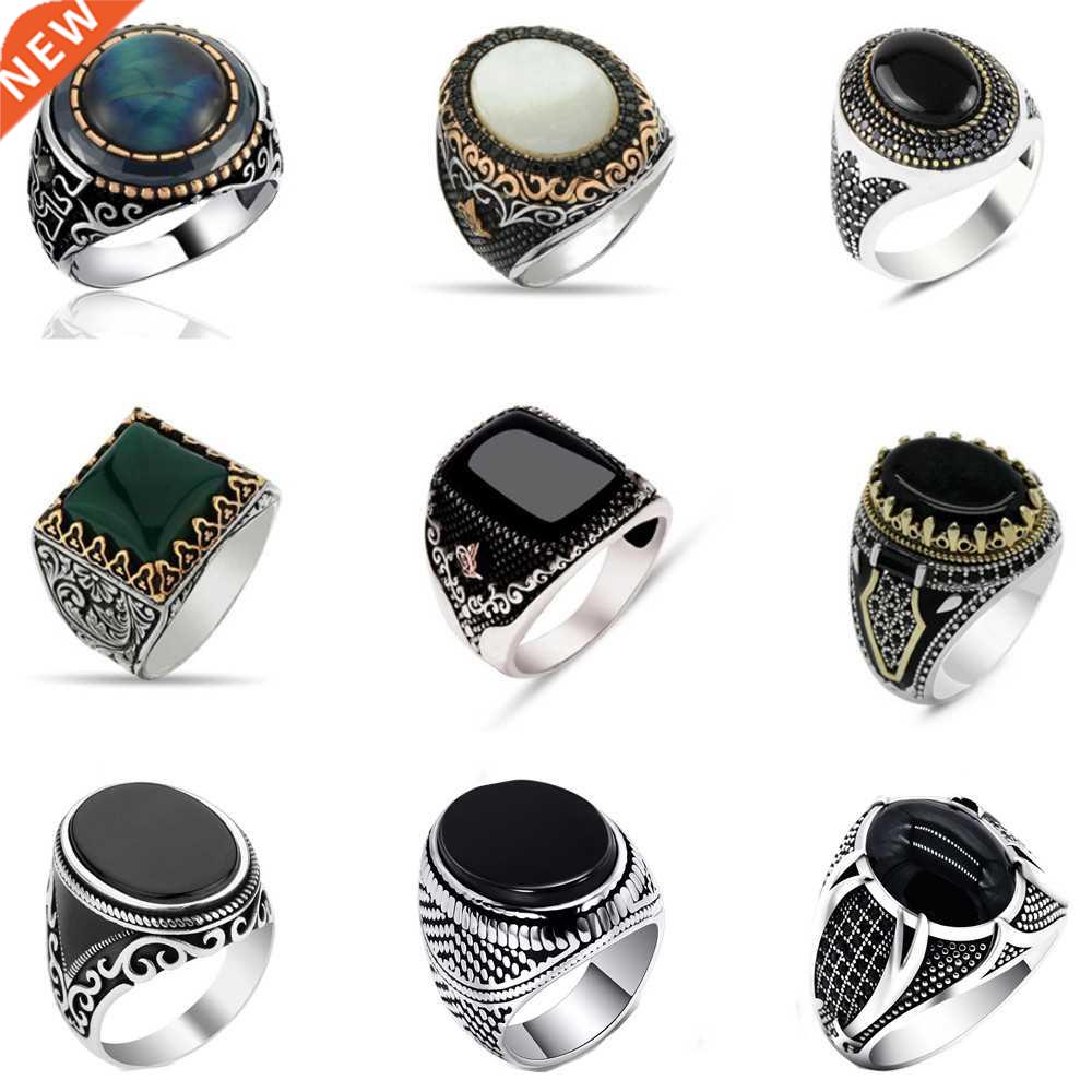 30 Styles Vintge Hnde Turkish Signet Ring For Men Women