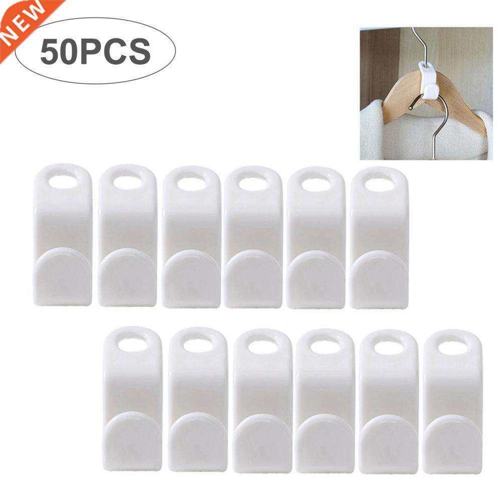 50pcs ultralight mini clothes hanger connector cascading hoo