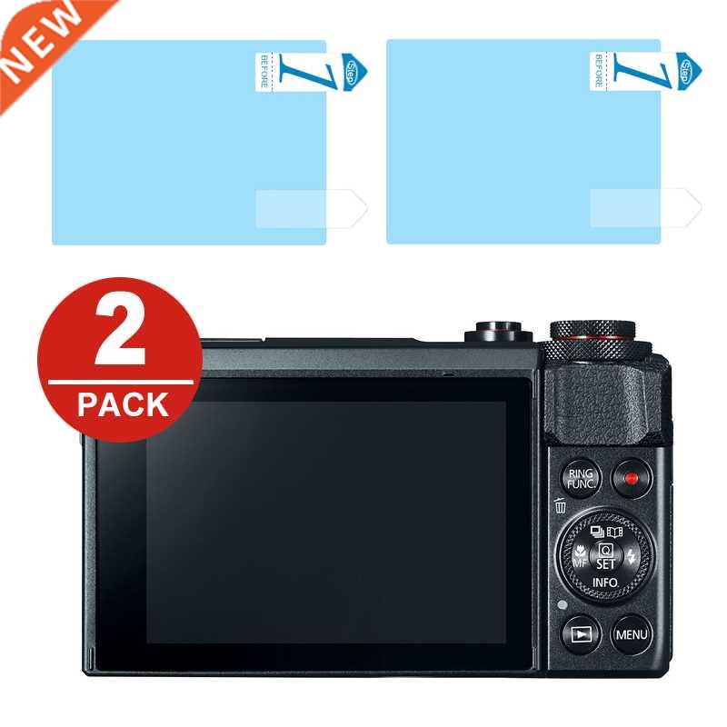 2x LCD Screen Protector Protection Film for Canon Powershot