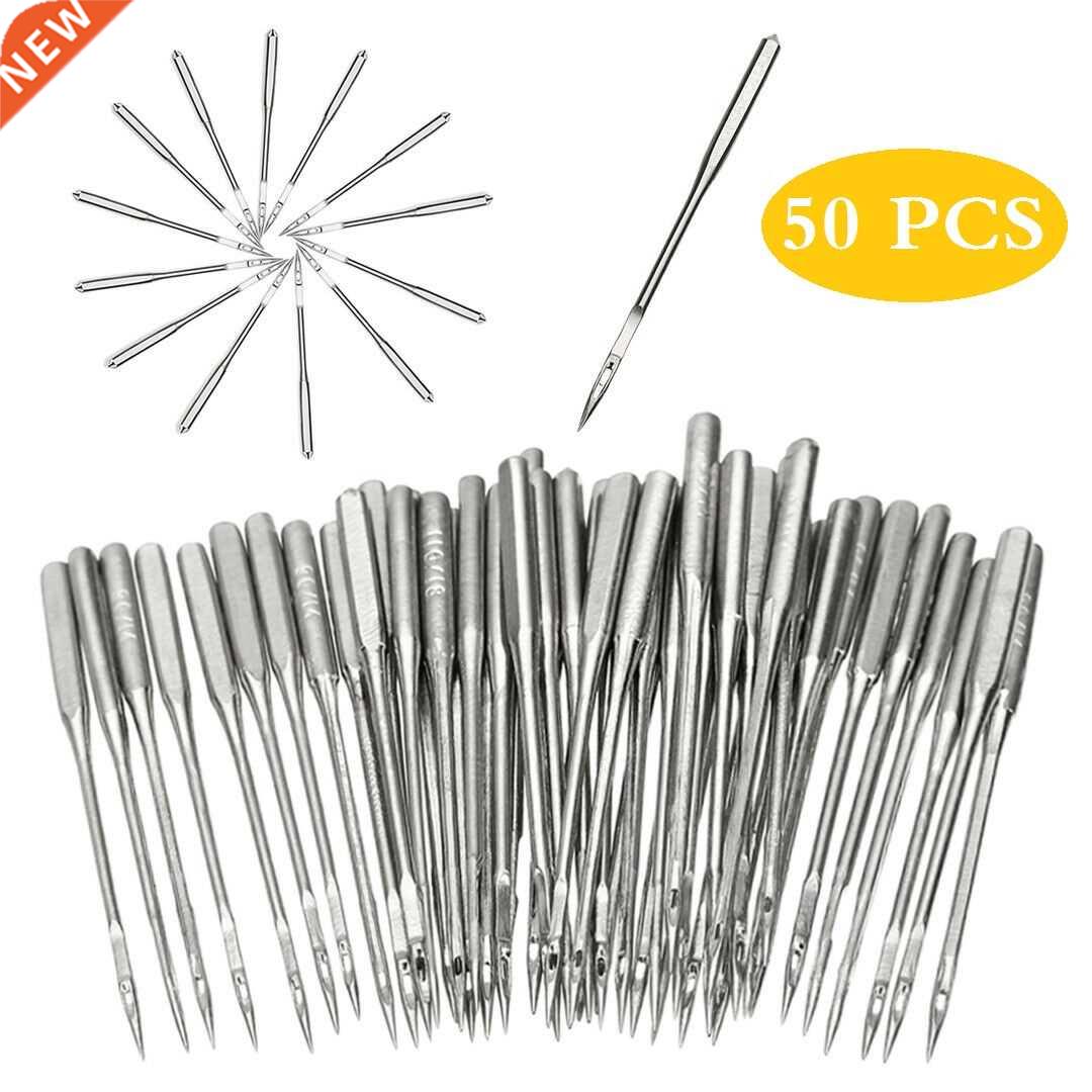 50PCS Home Sewing Machine Needles Sharp Universal Regular Po