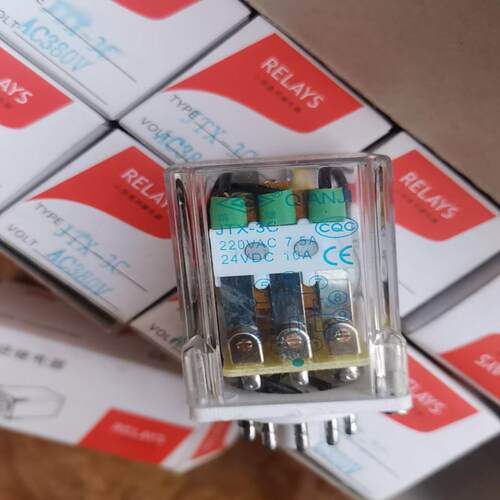 9个JTX-3C小型通用型电磁继电器380V圆11脚(议价）