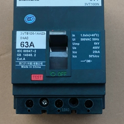 西门子 塑壳断路器 空气开关3VT8110-2AA03-0A 议价