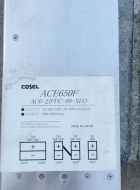 日本科索电源，ACE650F AC6-2JFFC-00-X 议价