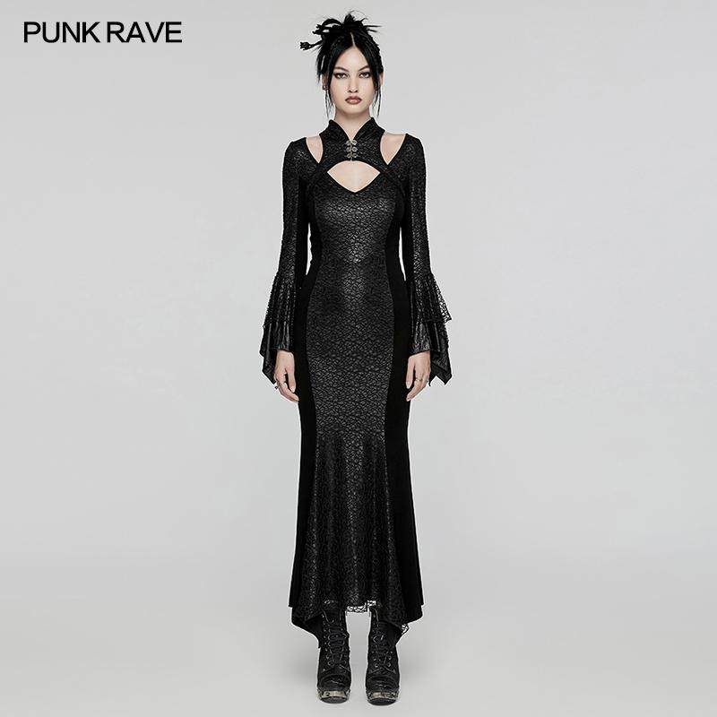 PUNKRAVE哥特新中式元素连衣裙