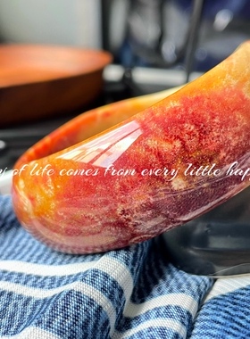 收藏级别珊瑚玉水晶手镯橙红艳色