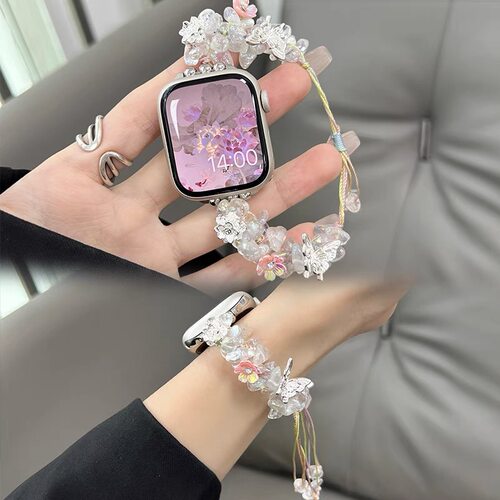 新中式莲花蝴蝶iWatch表带