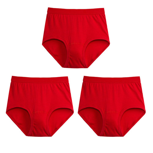 三枪官方内裤本命年纯棉大红色2026马年男女棉质高腰三角裤