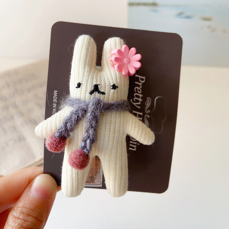 韩国进口可爱卡通小兔子发夹儿童发饰宝宝甜美侧边夹女童发卡头饰