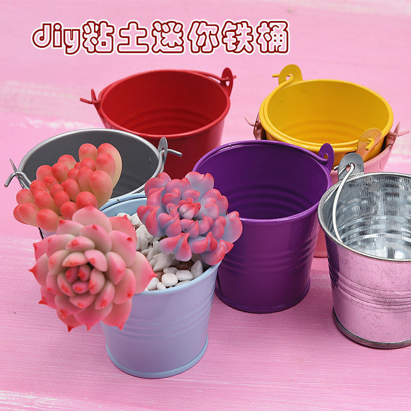 树脂粘土碧光珠多肉软陶超轻粘土 迷你彩色铁皮桶 迷你多肉花盆桶,玩具/童车/益智/积木/模型,粘土/超轻粘土,淘宝优惠券,粉丝福利购,淘宝优惠卷