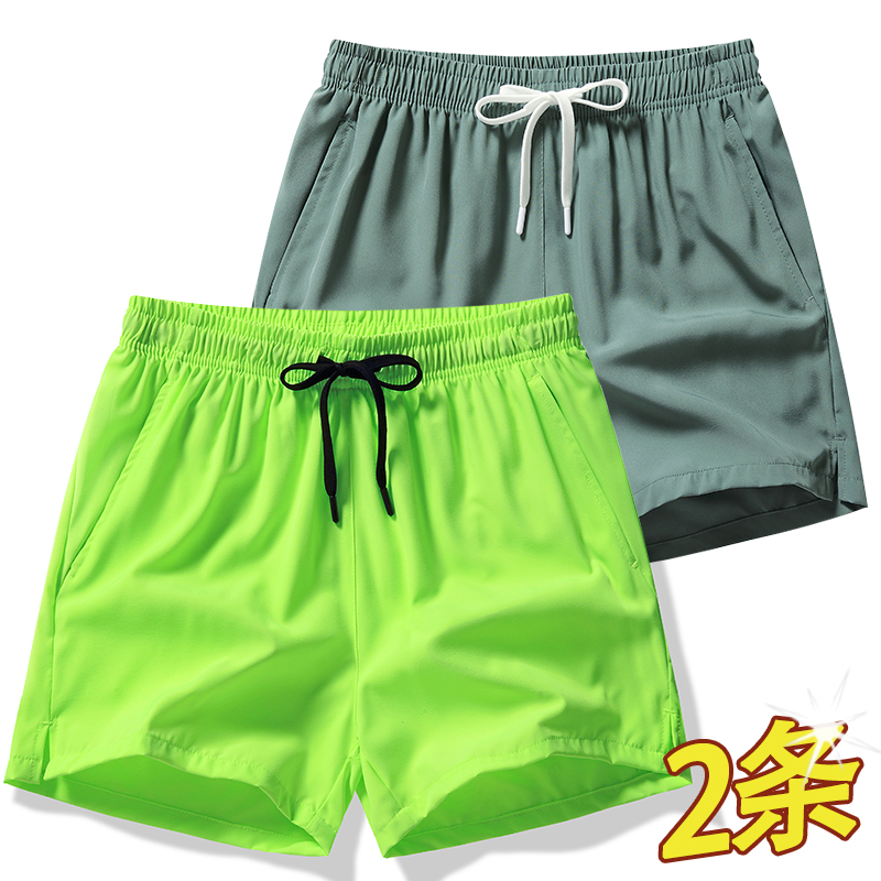 清仓捡漏夏季新款冰丝速干短裤男女宽松薄款三分裤潮牌休闲运动裤