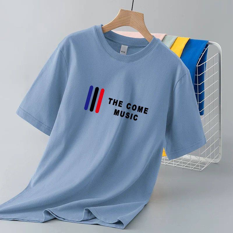 冰丝短袖t恤男士夏季薄款透气宽松大码体恤潮牌百搭半袖圆领上衣