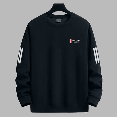 商场撤回长袖男款2025春秋新款百搭运动卫衣宽松大码无帽套头打底