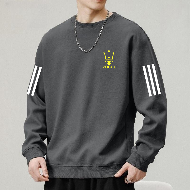 男士卫衣春秋款休闲宽松圆领长袖t恤男生穿搭秋季潮流帅气上衣服