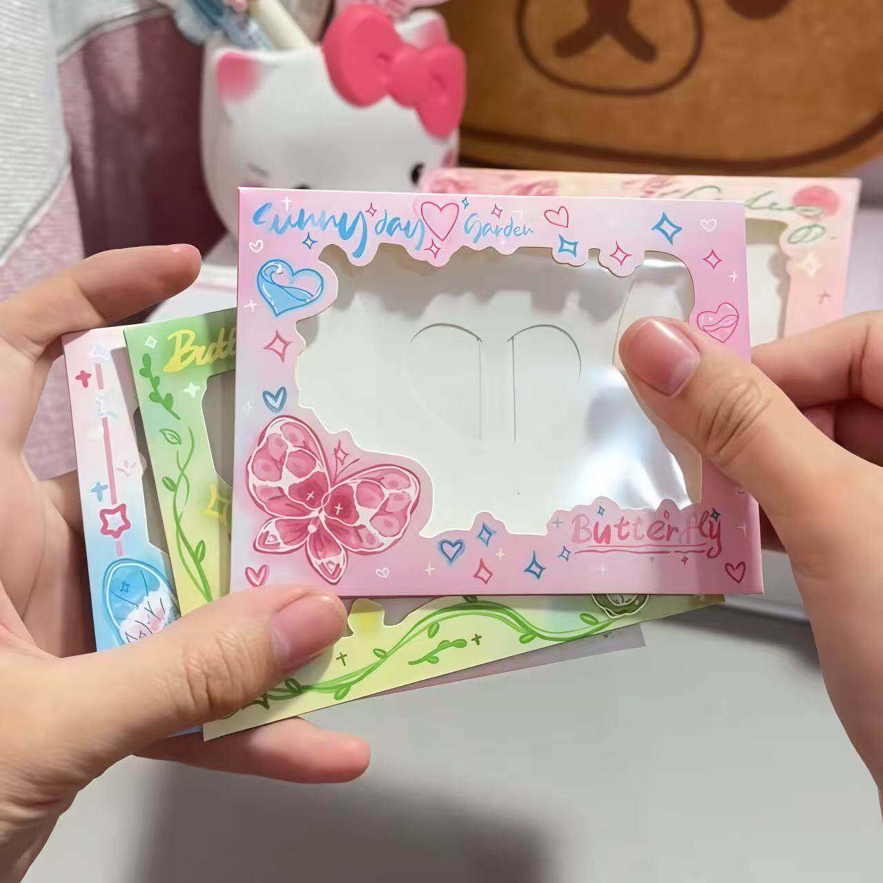 情人节送女友爱心蝴蝶信封3d可折叠祝福卡片惊喜礼物盒油卡贺卡