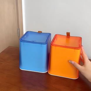 多巴胺按键桌面垃圾桶家用按压式垃圾篓双层办公室简约带盖垃圾筒
