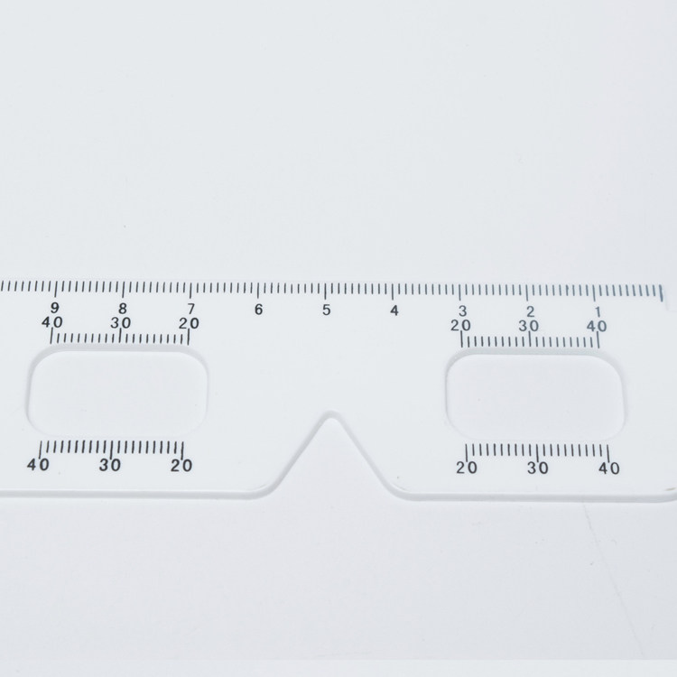 眼镜瞳距尺 瞳距挡眼尺 验光尺 眼镜店专用瞳孔测量尺 眼科尺板