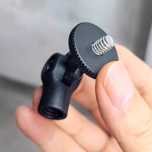 麦克风支架3/8转1/4桌面话筒悬臂支架转手机夹17mm球头连接配件