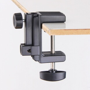 手机悬臂支架底座桌面床头两用固定夹麦克风懒人支架底座