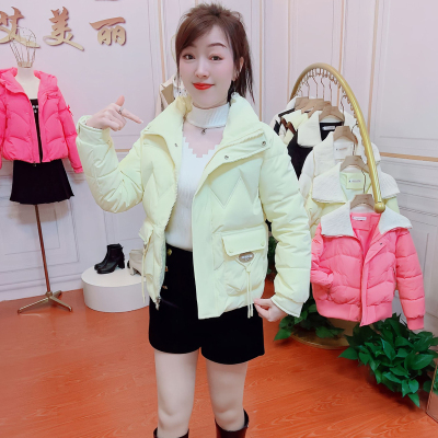小个子短款棉服女冬季2023新款时尚立领修身显瘦加厚保暖棉衣外套