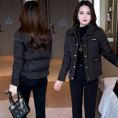 小香风羽绒棉服女2025新款冬季