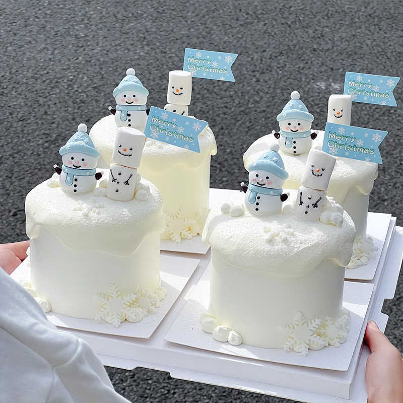冬日氛围感雪花手绘棉花糖雪人蛋糕装饰圣诞节围巾雪人小旗子插件,节庆用品/礼品,蛋糕/烘焙装饰用品,淘宝优惠券,粉丝福利购,淘宝优惠卷