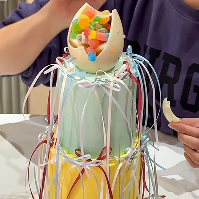 敲可爱多巴胺软糖破壳日蛋糕装饰儿童生日氛围感芭蕾风DIY蝴蝶结,节庆用品/礼品,蛋糕/烘焙装饰用品,淘宝优惠券,粉丝福利购,淘宝优惠卷