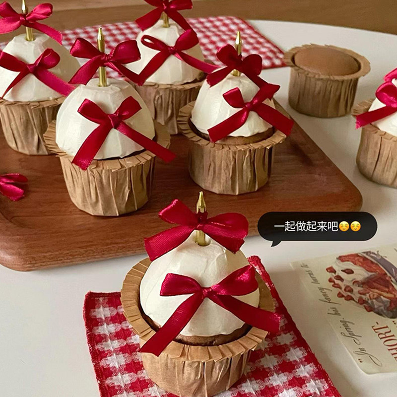 简约ins新年氛围蝴蝶结丝带奶油纸杯蛋糕装饰跨年聚会团建小甜品,节庆用品/礼品,蛋糕/烘焙装饰用品,淘宝优惠券,粉丝福利购,淘宝优惠卷