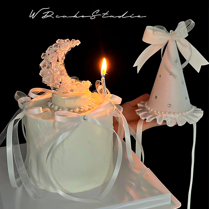 仙气飘飘钻石月亮仙女生日蛋糕