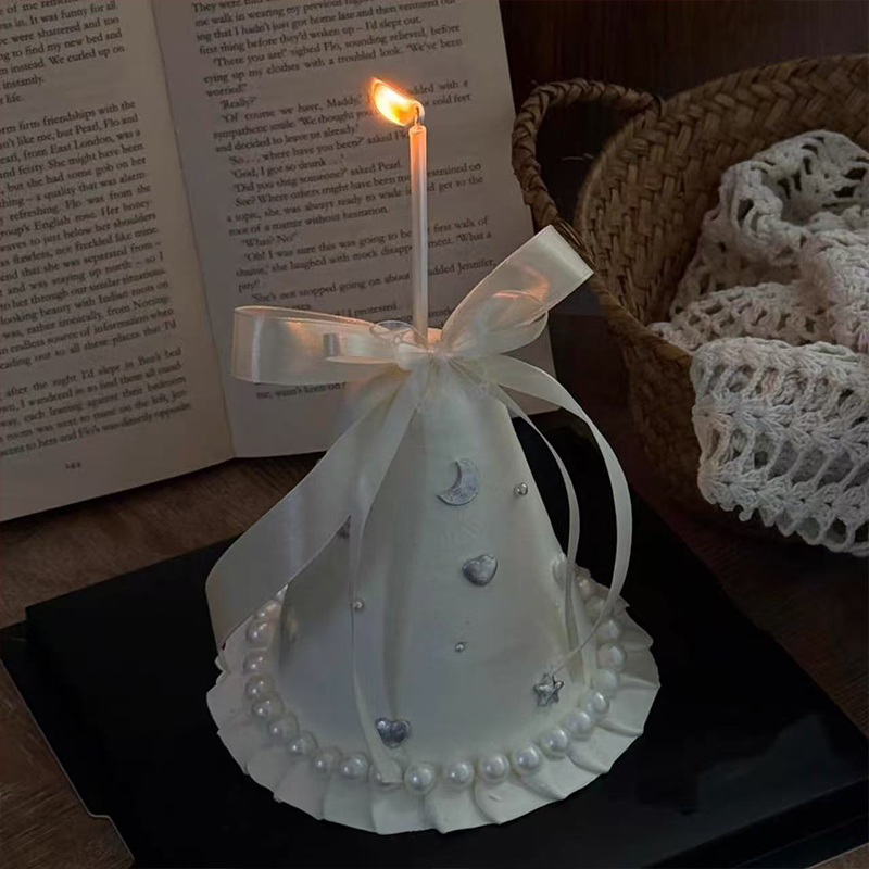 韩式ins手绘派对帽五角星糖珠蛋糕装饰DIY蝴蝶结丝带女神生日装扮