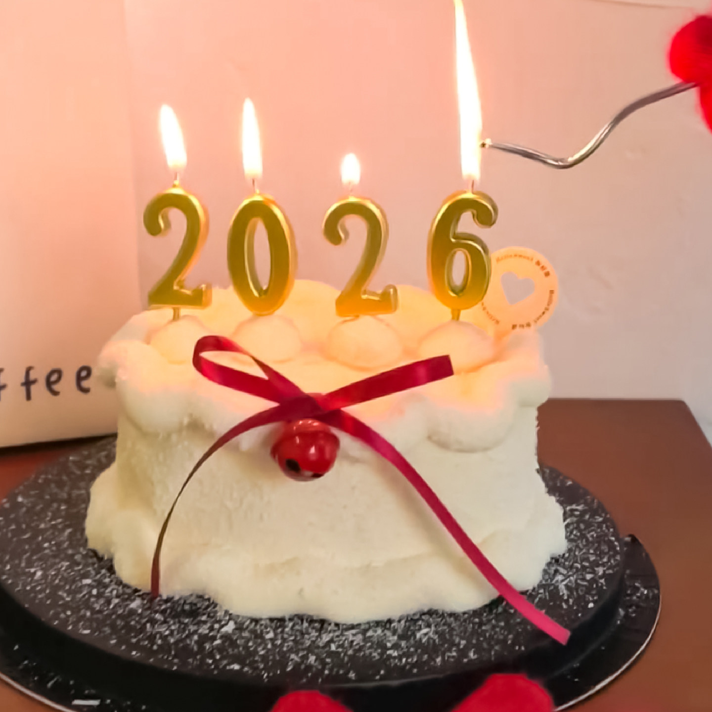 网红2026跨年除夕夜新年简约数字蜡烛蛋糕装饰迷你小铃铛DIY丝带,节庆用品/礼品,蛋糕/烘焙装饰用品,淘宝优惠券,粉丝福利购,淘宝优惠卷