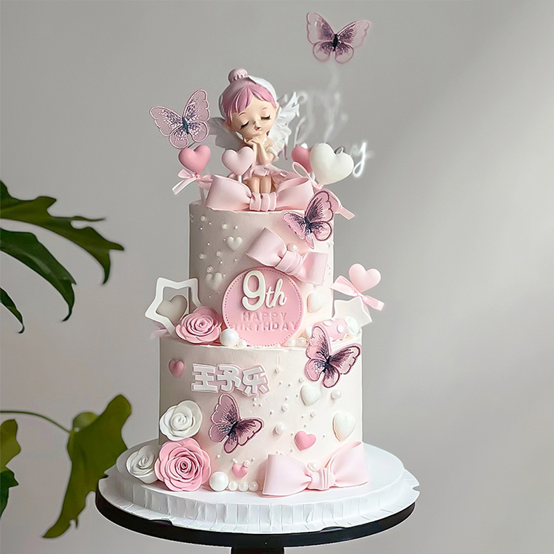 网红贝拉小公主蛋糕装饰摆件