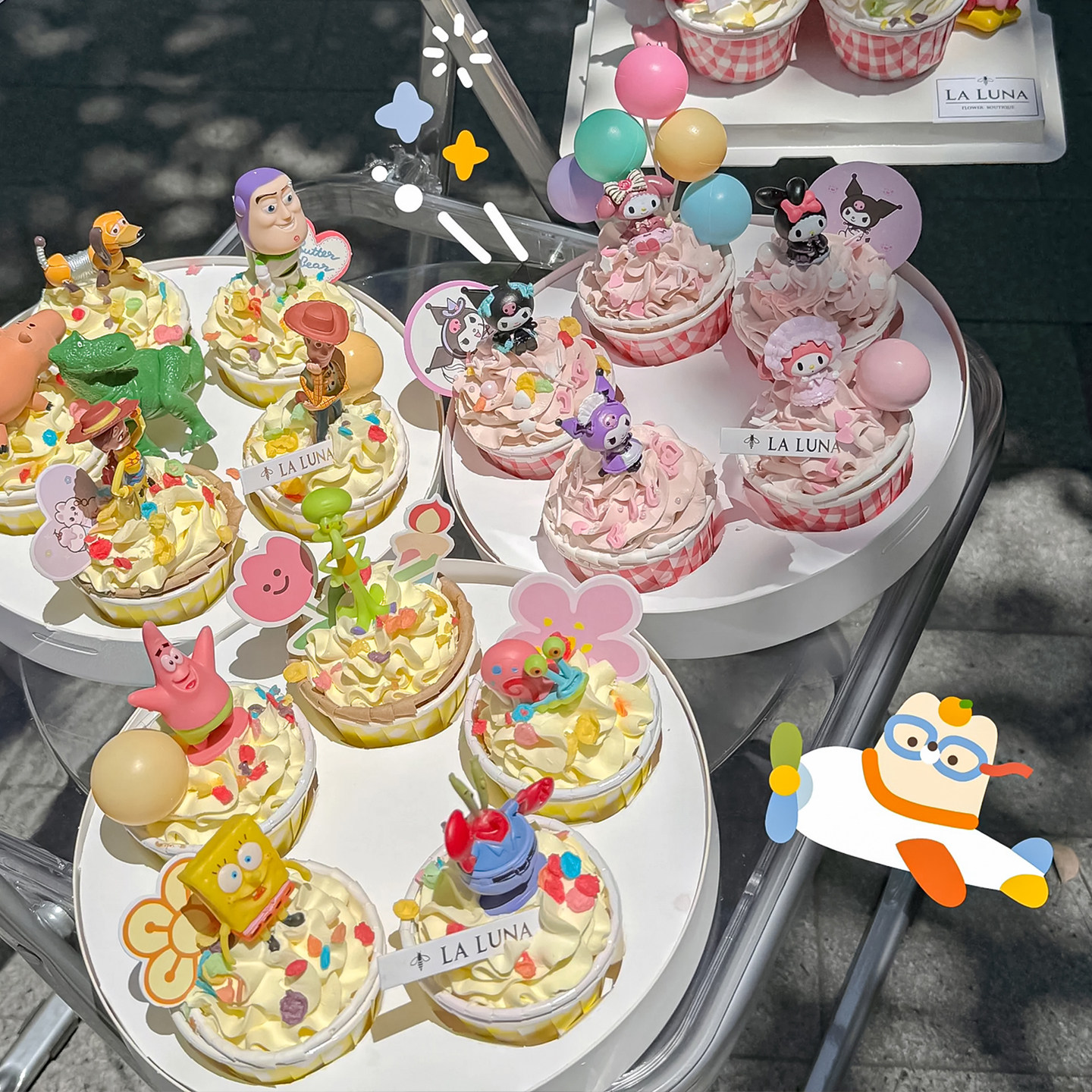 彩色六一儿童节纸板蛋糕装饰卡通动漫小动物三丽鸥玩具摆件手提盒,节庆用品/礼品,蛋糕/烘焙装饰用品,淘宝优惠券,粉丝福利购,淘宝优惠卷